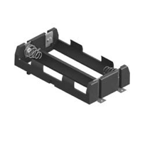 SMT Dual Holder for 20700 & 21700 Cell w/ coil spring